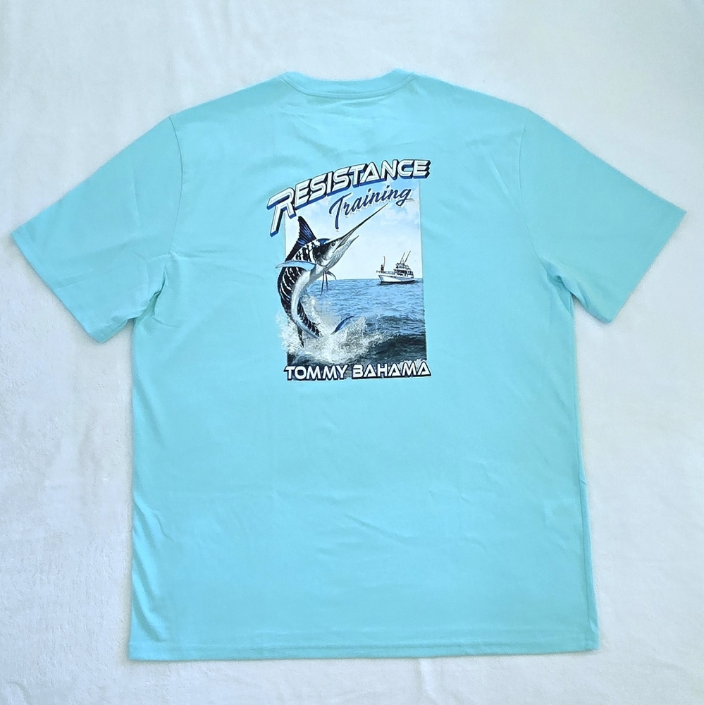 Tommy Bahama "Resistance Training" Graphic Tee👕 - NWT